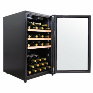 LeCavist 63 Bottle Wine Fridge Single Zone Steel LKCV63N - Carton Damage