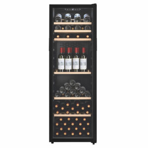 LeCavist 168 Bottle Single Zone Wine Cabinet Black LEK168PV Carton Damage