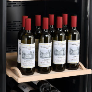 LeCavist 168 Bottle Single Zone Wine Cabinet Black LEK168PV Carton Damage