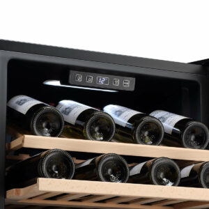LeCavist 168 Bottle Single Zone Wine Cabinet Black LEK168PV Carton Damage