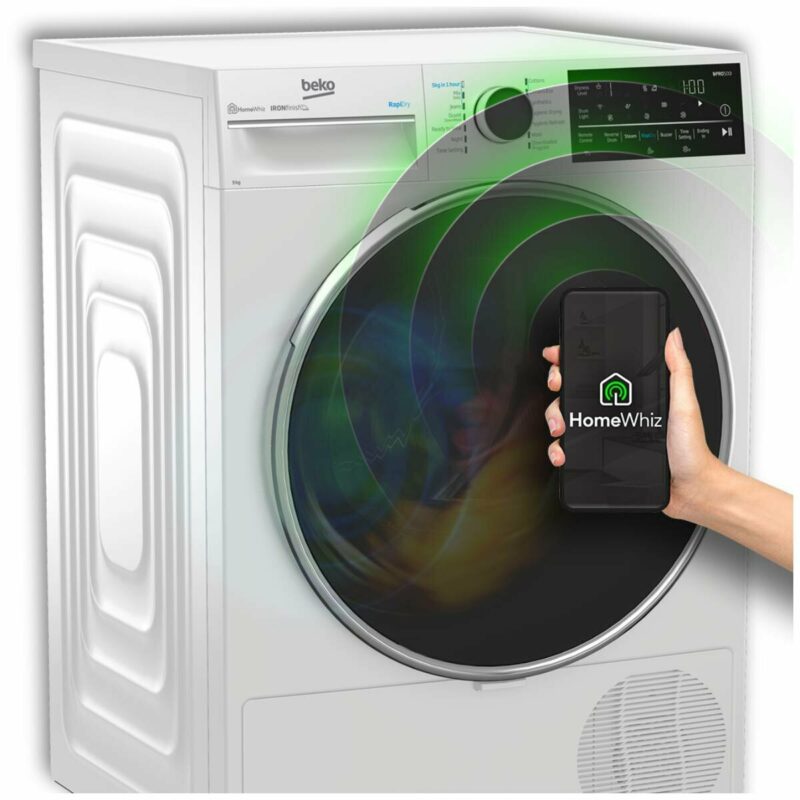 Beko 9kg Hybrid Heat Pump Tumble Dryer with Steam BDPB904HW - Carton Damage