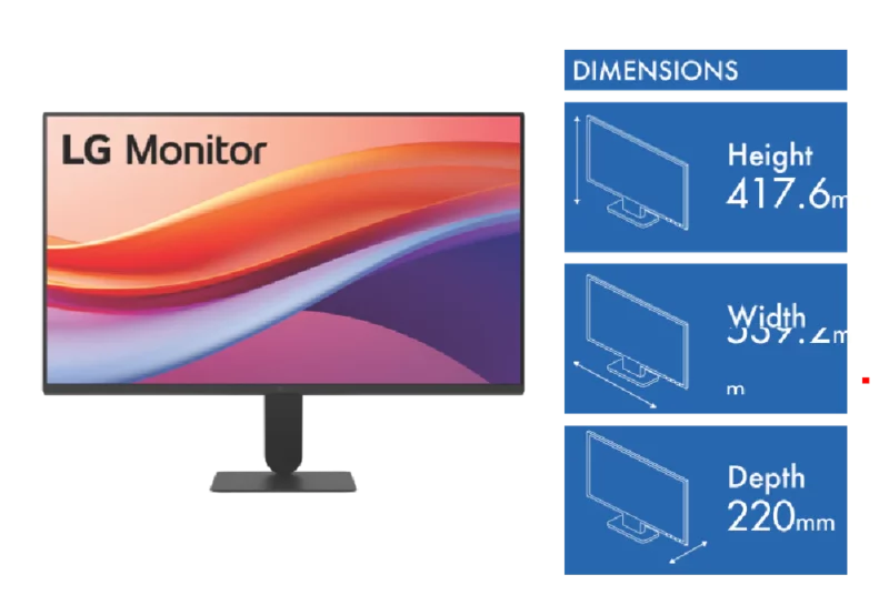 LG 23.8-inch IPS Full HD 120Hz monitor 24U411A-B- Carton Damaged