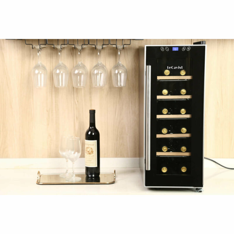 LeCavist 12 Bottle Wine Fridge Single Zone LCCV12B - Carton Damage