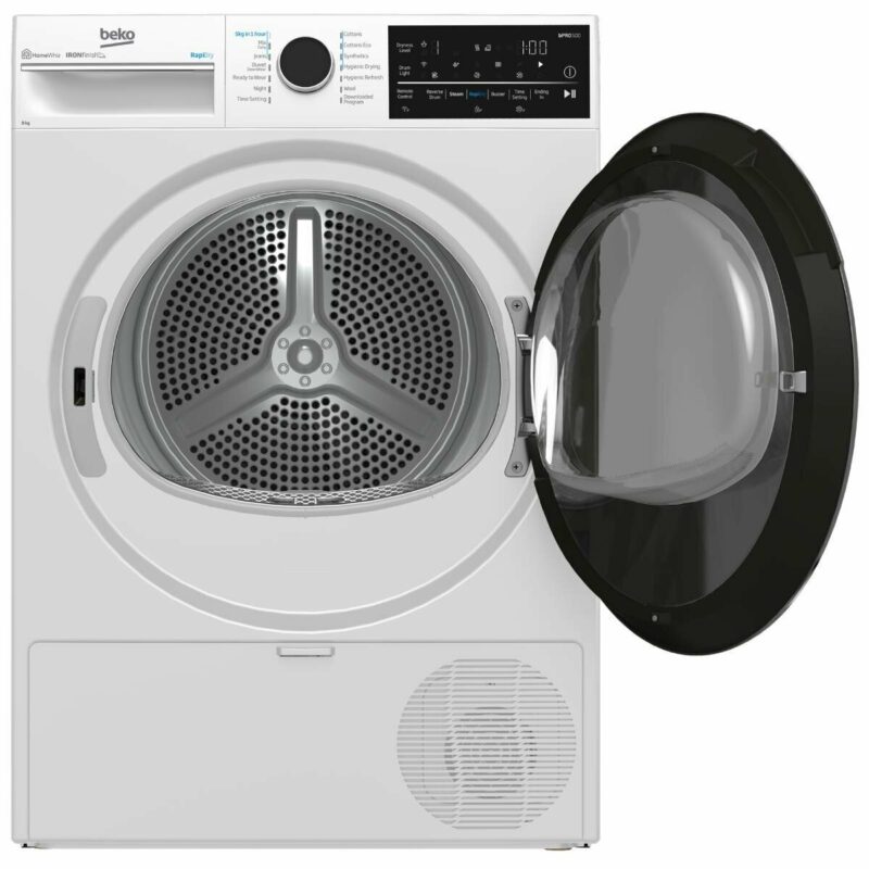 Beko 9kg Hybrid Heat Pump Tumble Dryer with Steam BDPB904HW - Carton Damage
