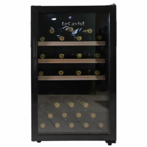 LeCavist 63 Bottle Wine Fridge Single Zone Steel LKCV63N - Carton Damage