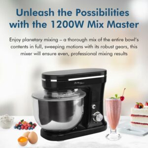 Healthy Choice 1200W Mix Master 5L Kitchen Stand Mixer w/Bowl/Whisk/Beater_MMX1400T- Carton Damaged
