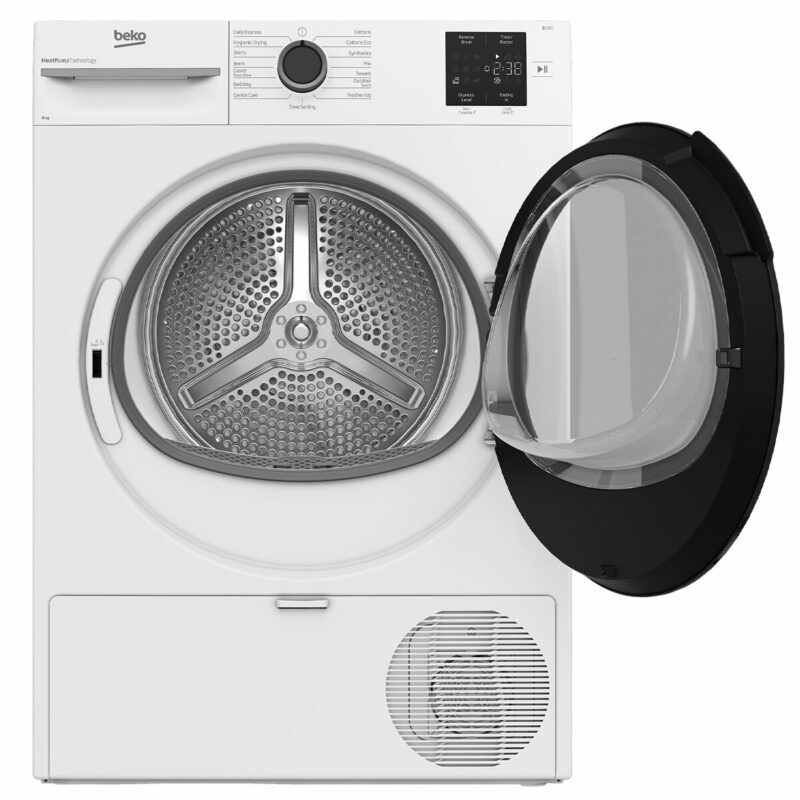 Beko 8kg Sensor Controlled Heat Pump Tumble Dryer BDPB8010W - Carton Damage