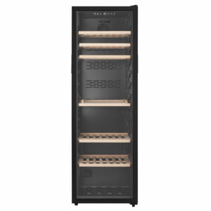 LeCavist 168 Bottle Single Zone Wine Cabinet Black LEK168PV Carton Damage
