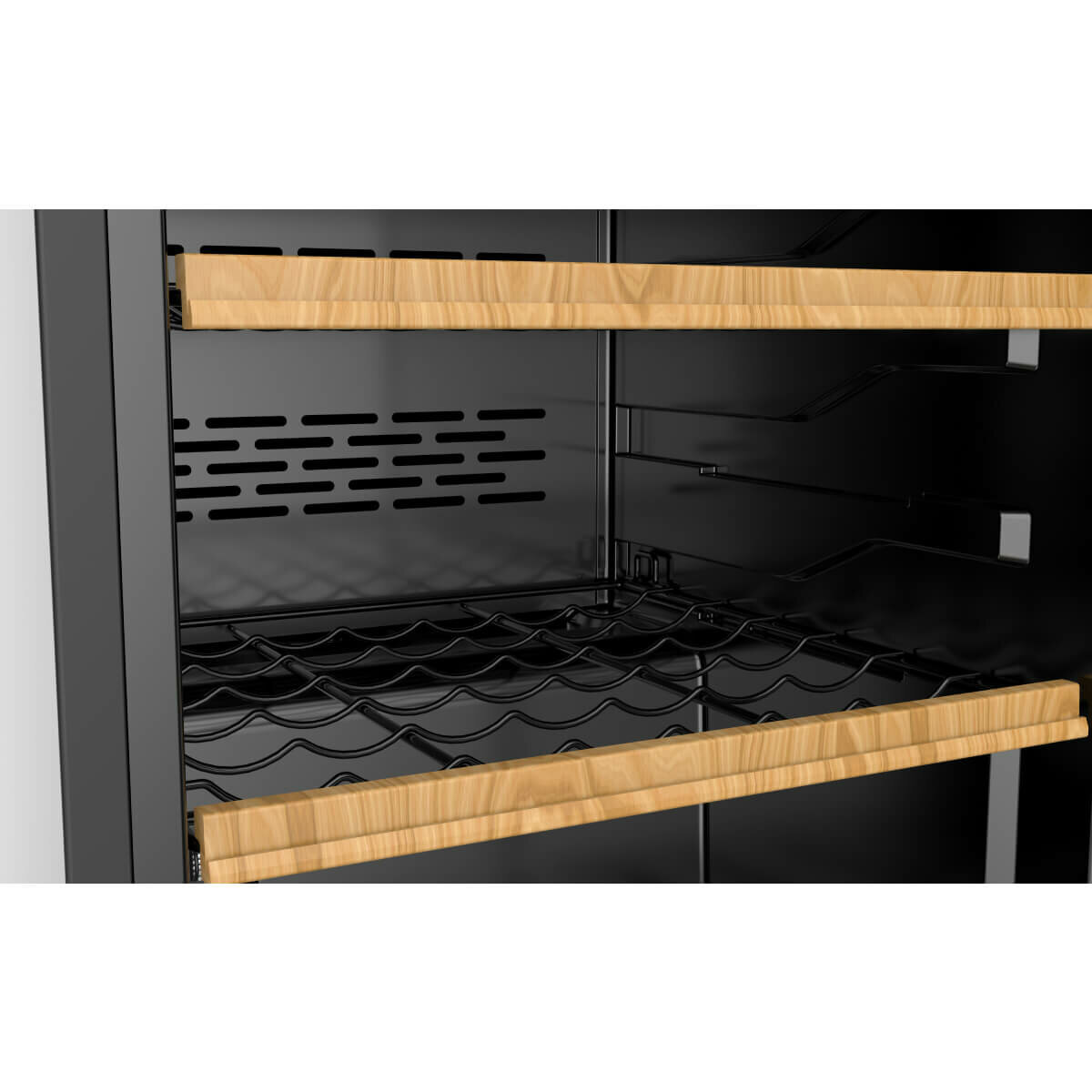 LeCavist 105 Bottle Dual Zone Wine Fridge Stainless Steel LKS105VX2Z - Carton Damage