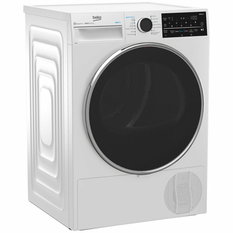 Beko 10kg Hybrid Heat Pump Dryer with Steam BDPB104HW - Carton Damage