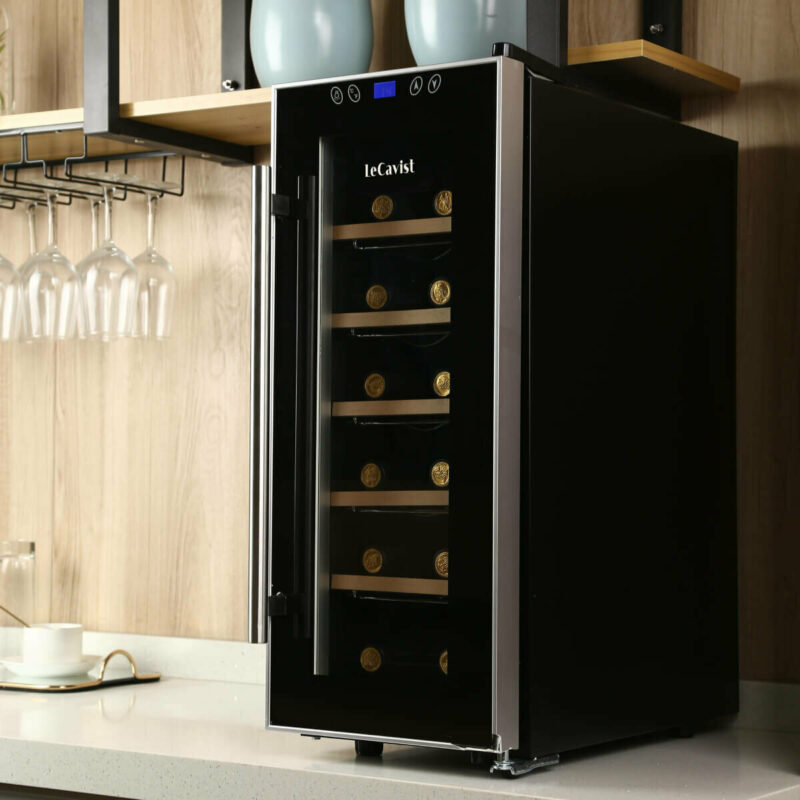 LeCavist 12 Bottle Wine Fridge Single Zone LCCV12B - Carton Damage