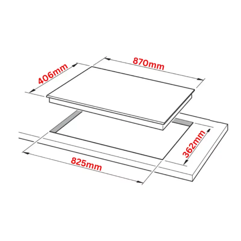 Chef 90cm Electric Solid Cooktop CHS942WB- Factory Seconds
