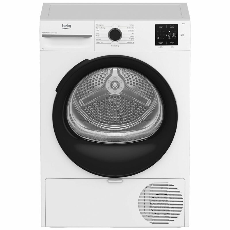 Beko 8kg Sensor Controlled Heat Pump Tumble Dryer BDPB8010W - Carton Damage