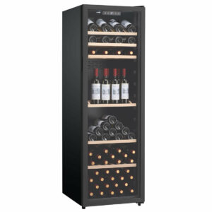 LeCavist 168 Bottle Single Zone Wine Cabinet Black LEK168PV Carton Damage