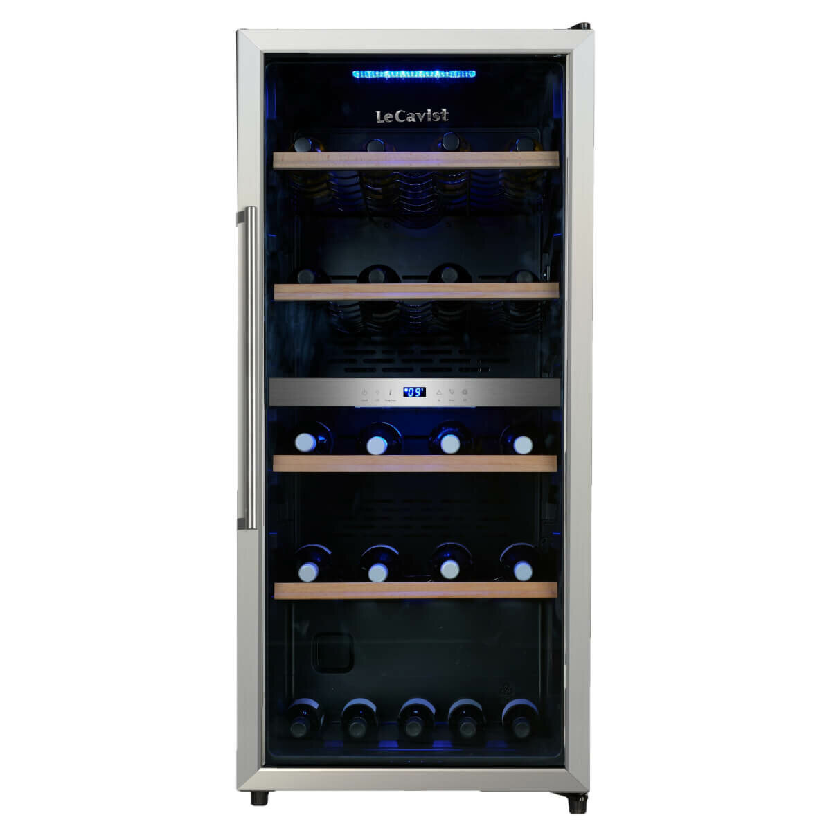LeCavist 105 Bottle Dual Zone Wine Fridge Stainless Steel LKS105VX2Z - Carton Damage