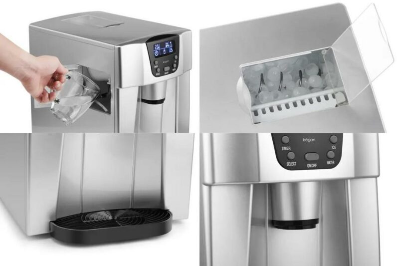 Kogan 12kg Ice Cube Maker & Water Dispenser KA2ICDISPSA - Carton Damaged