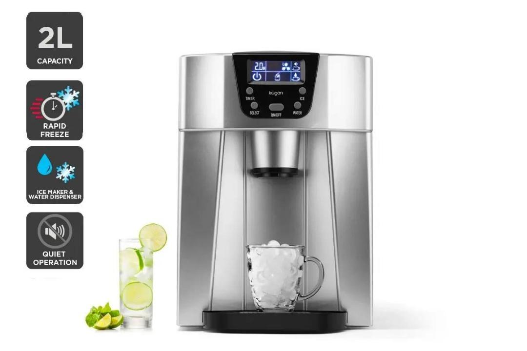 Kogan 12kg Ice Cube Maker & Water Dispenser KA2ICDISPSA - Carton Damaged