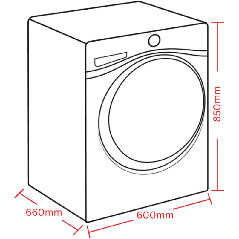 Westinghouse 9kg EasyCare Front Load Washing Machine - Dark WWF9024M5SA