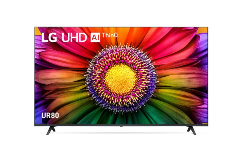 LG UHD TV UR80 50" 4K Smart TV with Al Sound Pro 50UR8050PSB