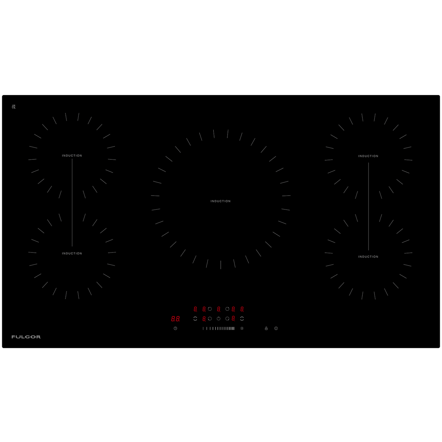 Fulgor FIH90PM 90cm Black Induction Cooktop FIH90PM - Carton Damaged