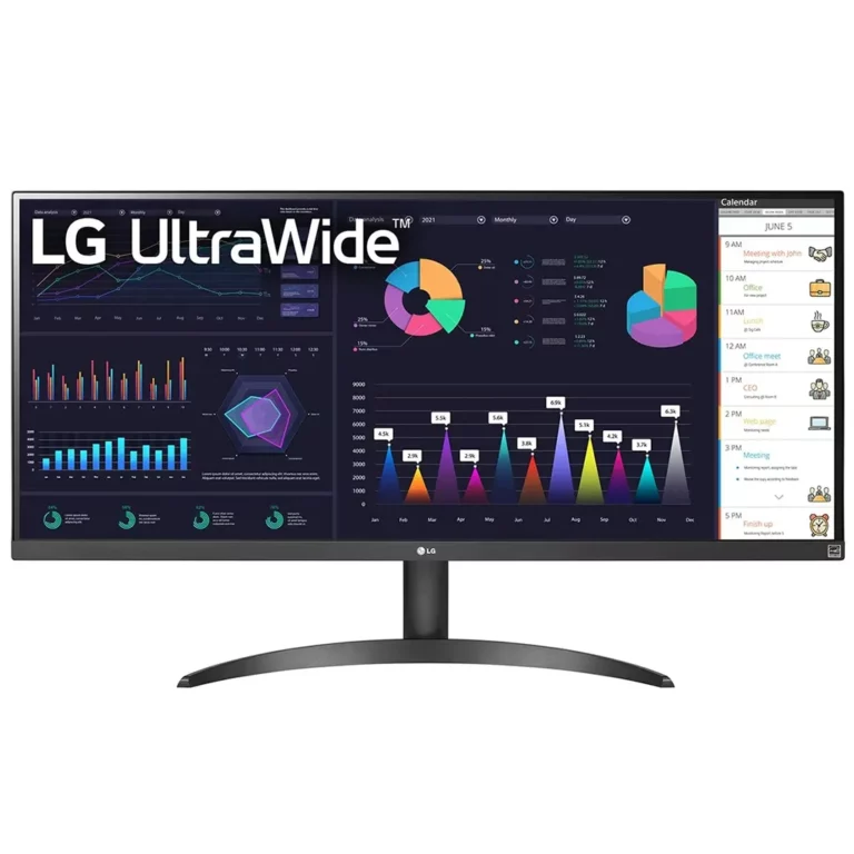 LG 34'' UltraWide™ 34WQ500-B Full HD Monitor with AMD FreeSync™