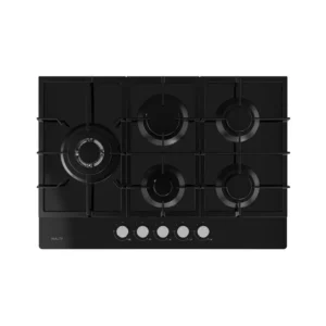 Inalto ICGG755W 75cm Black Gas on Glass Cooktop ICGG755W - Carton Damaged