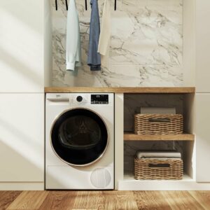 Beko 8kg Heat Pump Dryer with Steam BDPB802SW - Carton Damaged