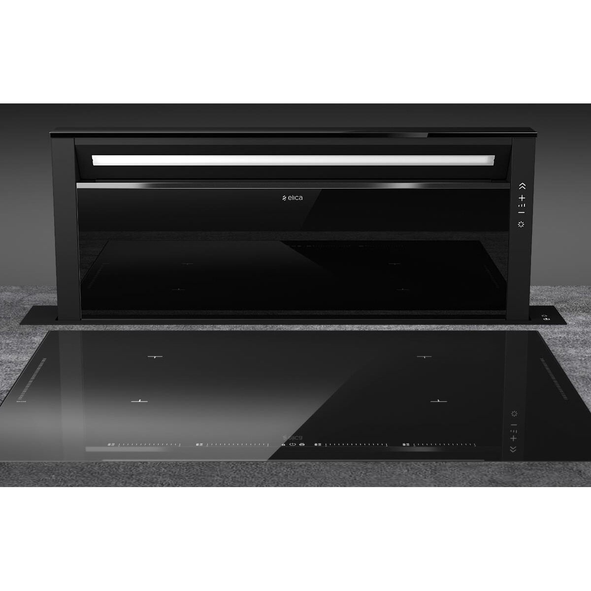 Elica 90cm Get Up Downdraft Rangehood Black GETUPBLMAT - Carton Damaged
