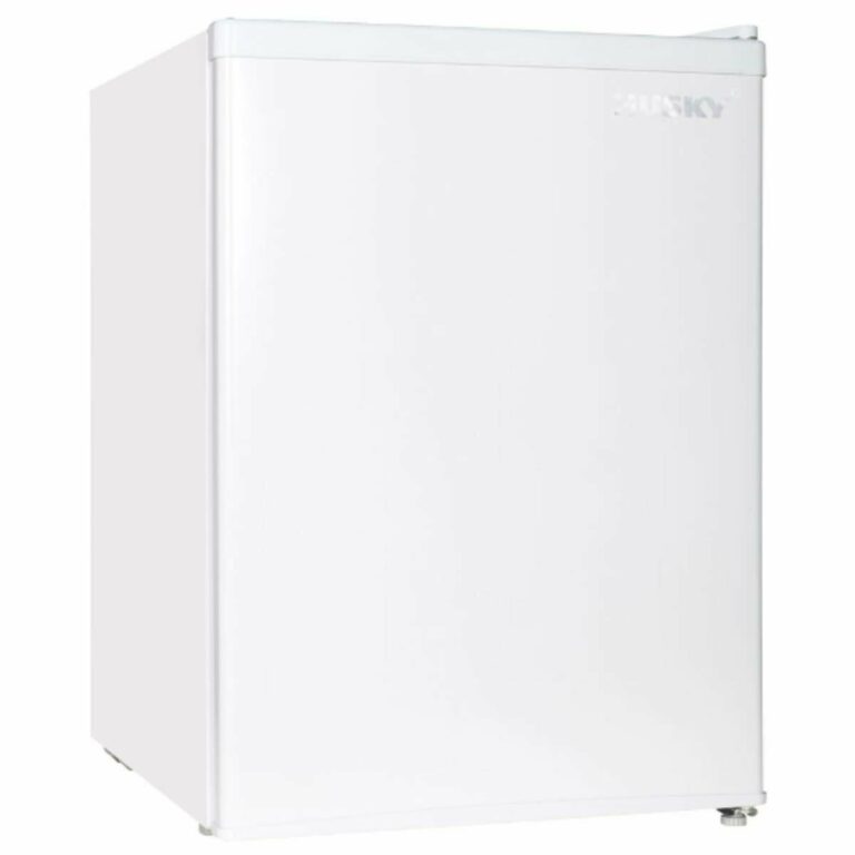 Husky 69L White Bar Fridge Solid Door with Freezer HUS69WH1 - Carton Damaged