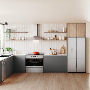 Westinghouse 90cm Dual Fuel Freestanding Cooker Stainless Steel WFE9515SD - Factory Seconds